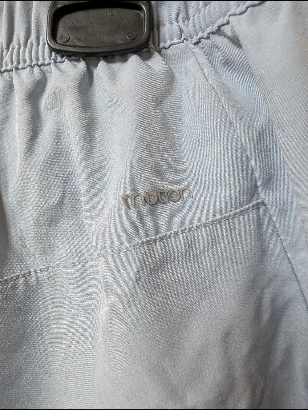 Motion Light Gray Athletic Shorts with Reflective Trim - Picture 3 of 4